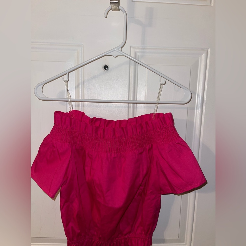 J.Marie Hot Pink Top size S - Picture 2 of 3